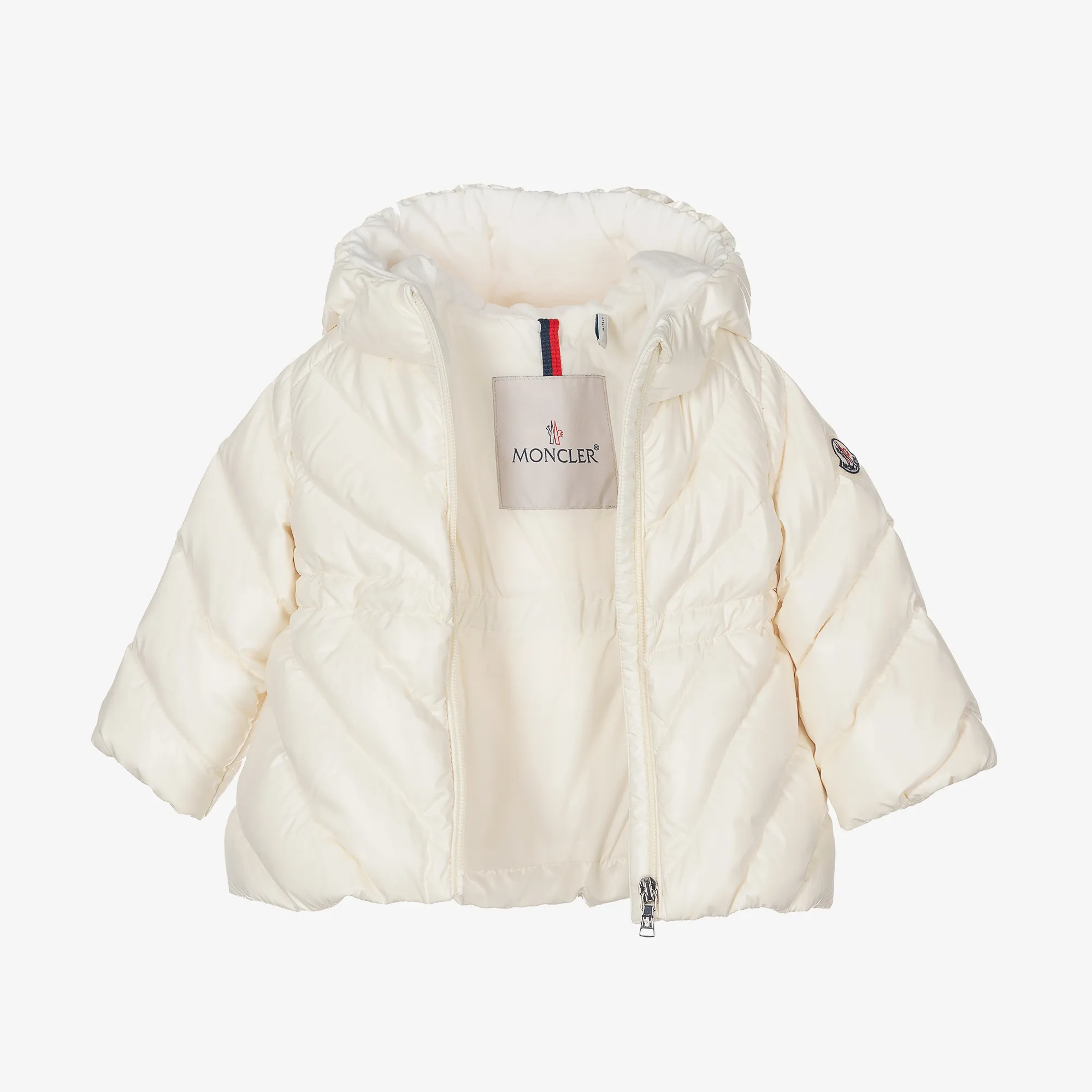 Girls Ivory Sanaa Hooded Down Coat