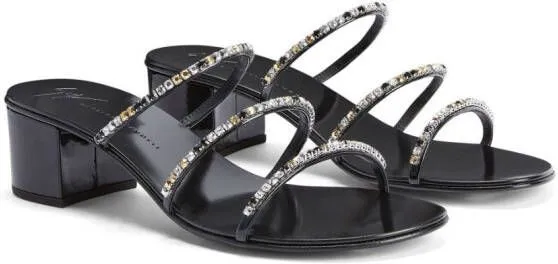 Giuseppe Zanotti Dark Colorful 40mm embellished sandals Black