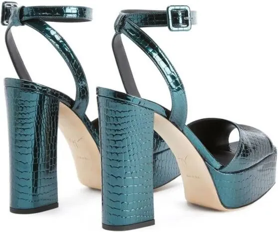 Giuseppe Zanotti New Betty 120mm buckled sandals Green