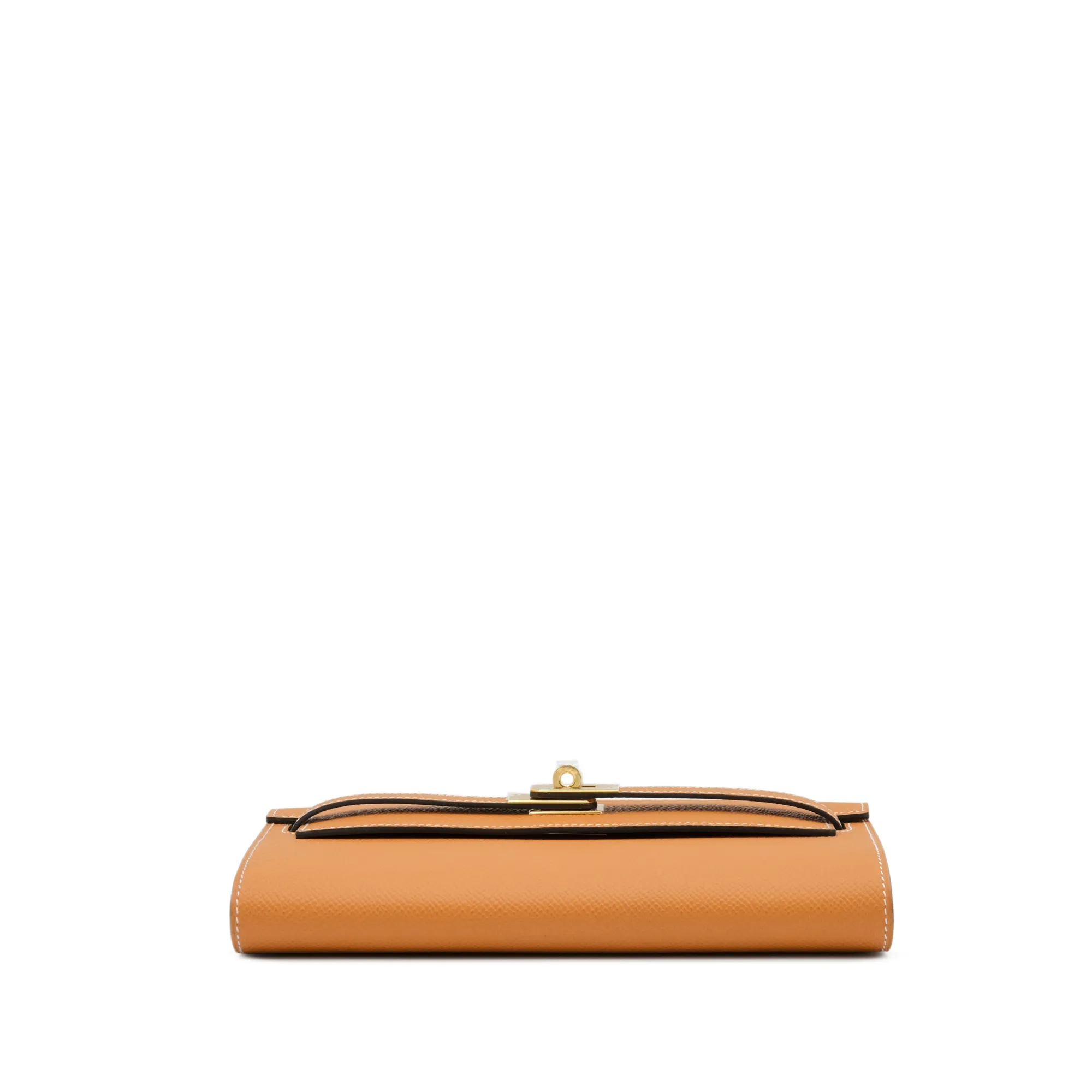 Hermès Toffee Epsom Kelly-To-Go Wallet Gold Hardware, 2023