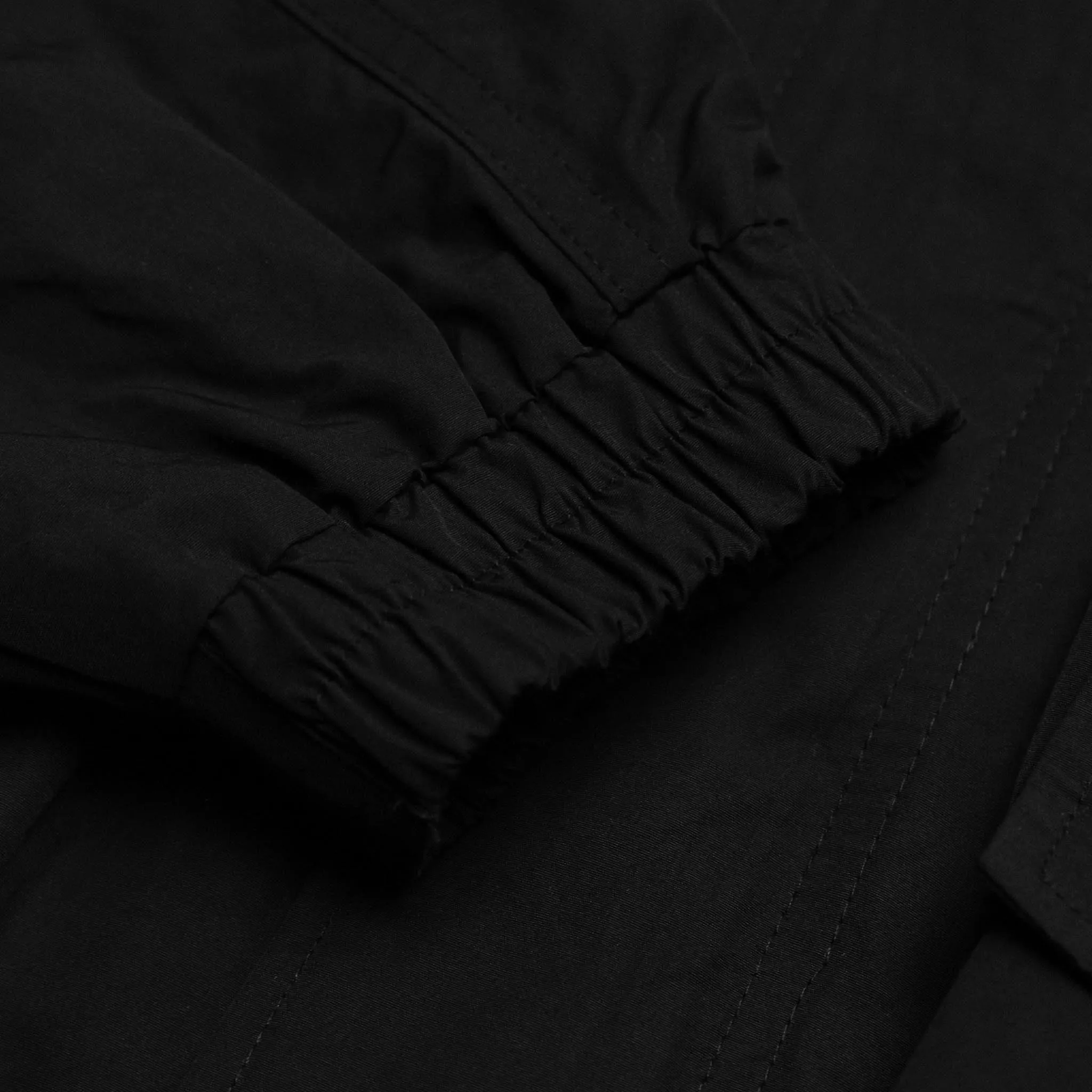 HOMME+ Cargo Pocket Trench Coat Black