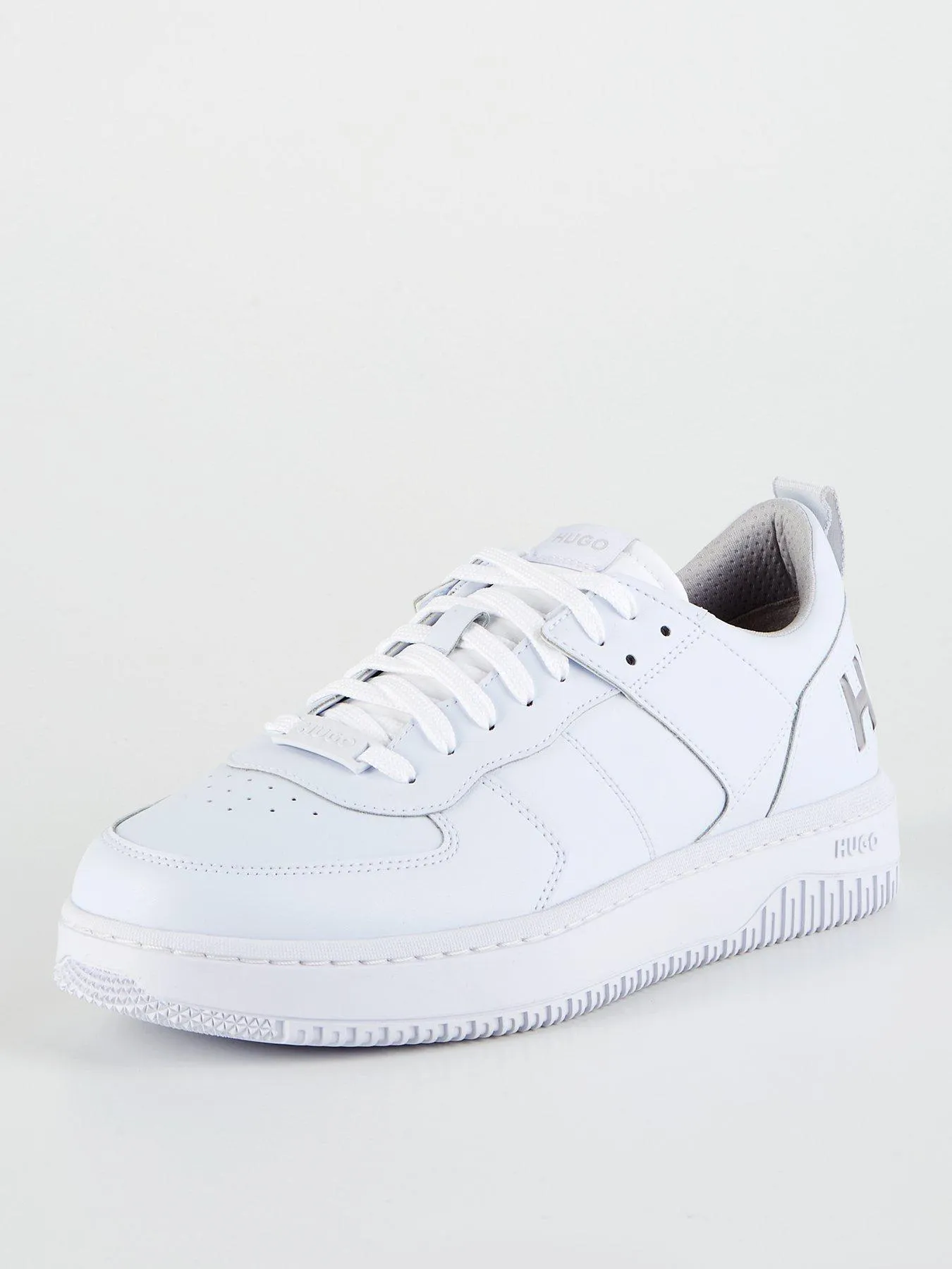 HUGO Kilian Bubble Heel Logo Lace Sneaker - White