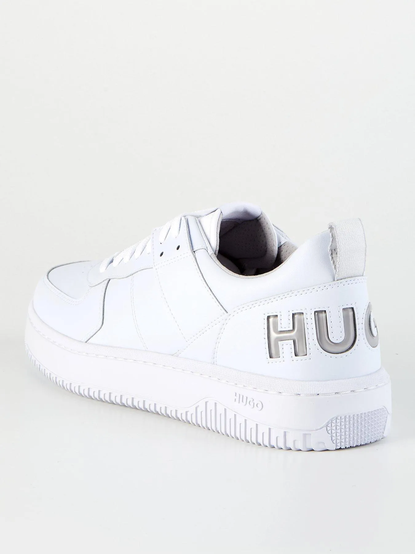 HUGO Kilian Bubble Heel Logo Lace Sneaker - White