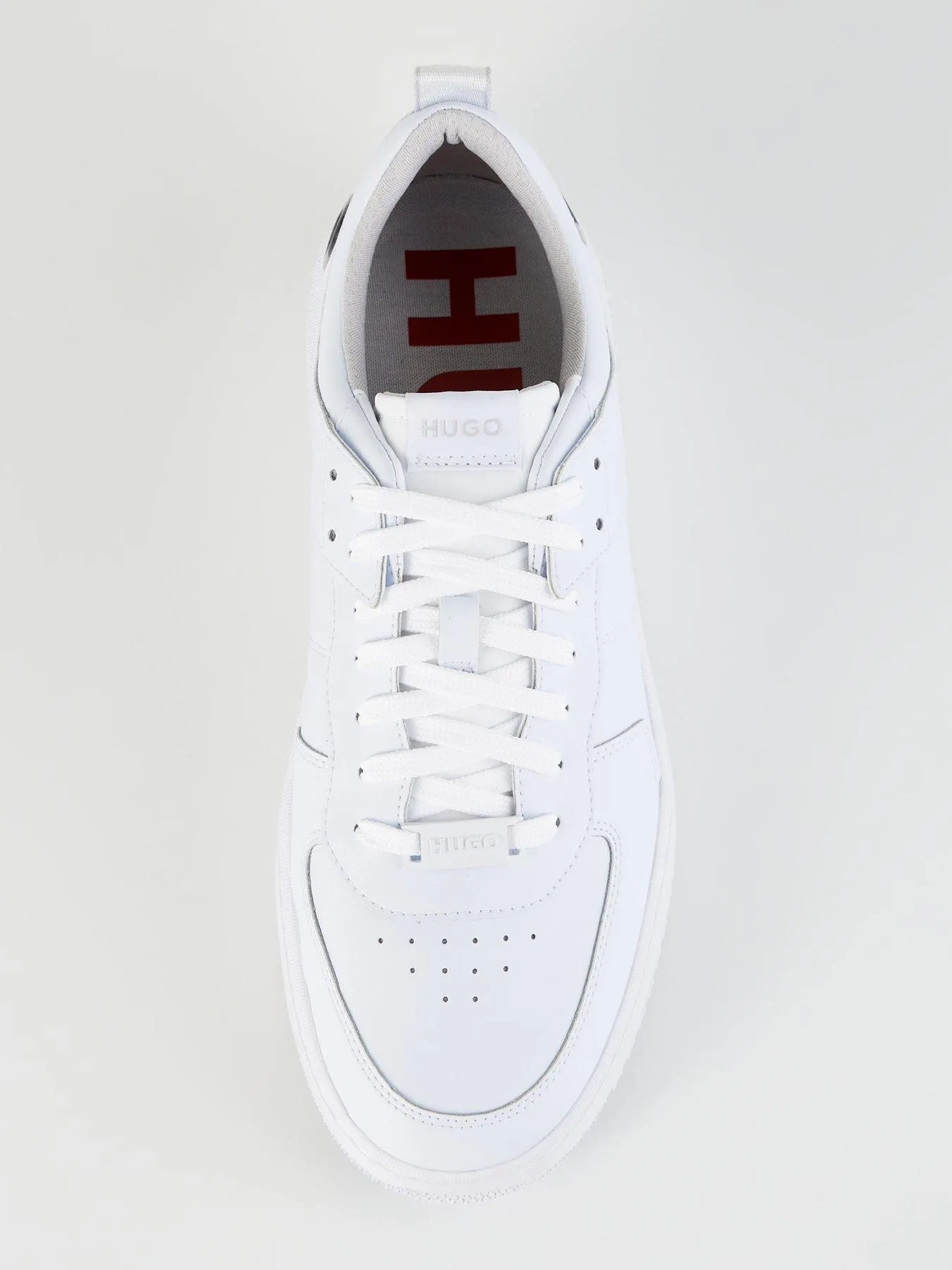 HUGO Kilian Bubble Heel Logo Lace Sneaker - White