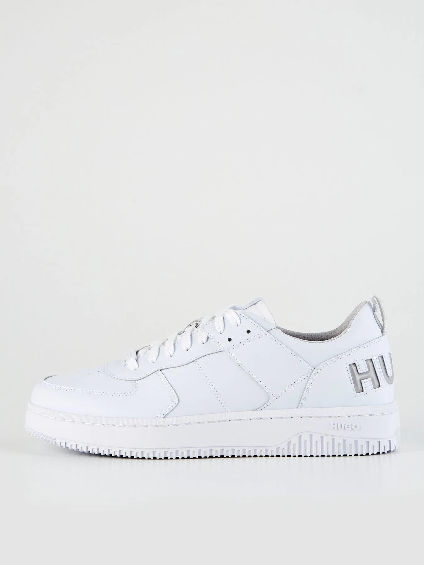 HUGO Kilian Bubble Heel Logo Lace Sneaker - White