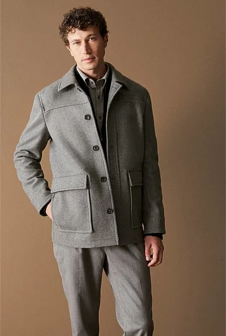 Italian Wool Blend Donkey Jacket