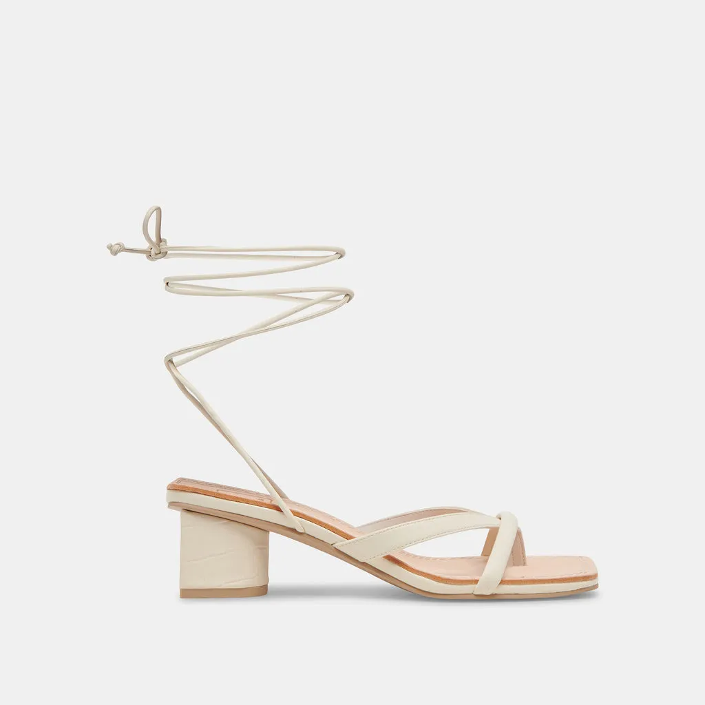 Jaimi Sandals Eggshell Stella | Eggshell Stella Ankle Strap Heels– Dolce Vita 6885995675714