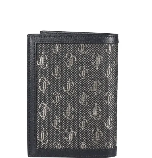 Jimmy Choo Allover Logo Bi-Fold Wallet