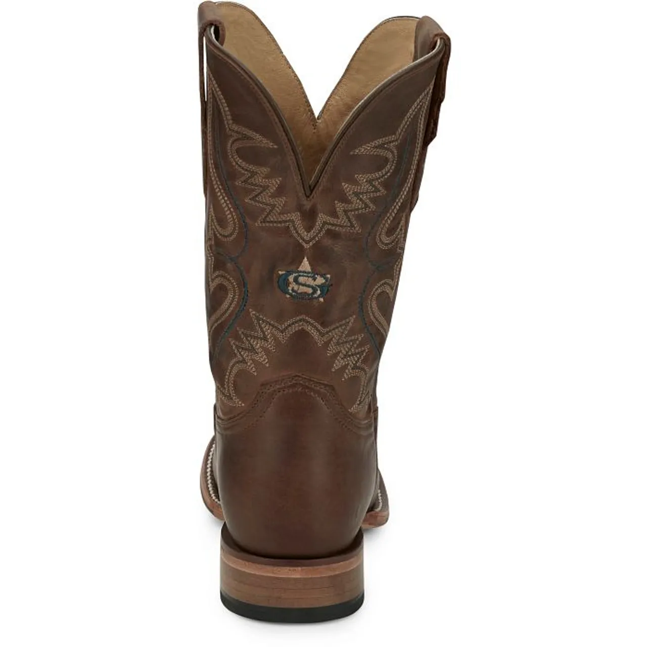 Justin Men's George Strait Rich Mahogany Round Toe Cowboy Boots