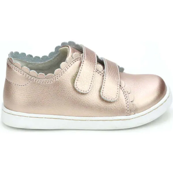 L'Amour Caroline Scalloped Sneaker, Rosegold