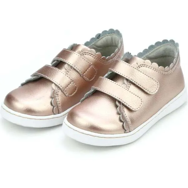 L'Amour Caroline Scalloped Sneaker, Rosegold