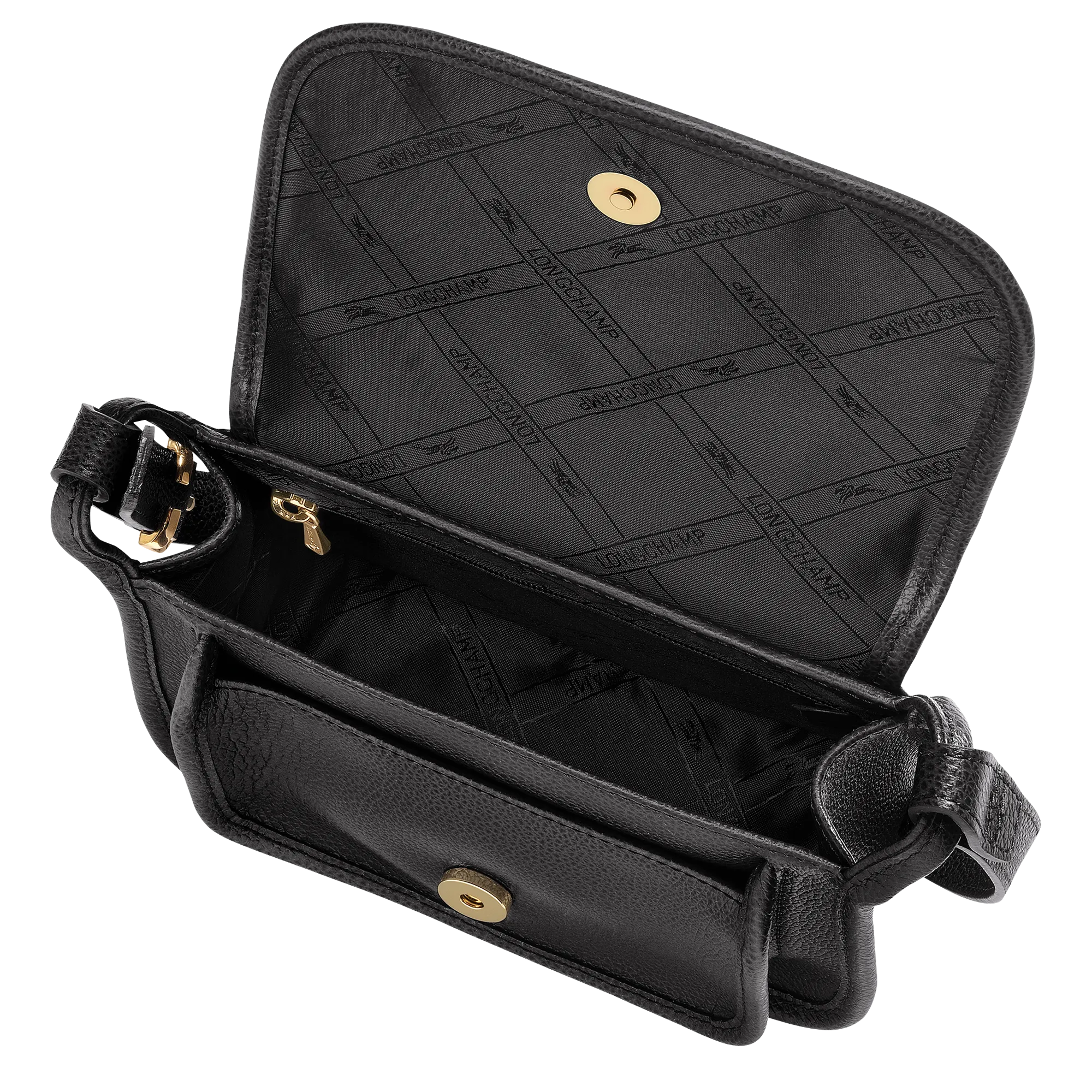 Le Foulonné S Crossbody bag Black - Leather