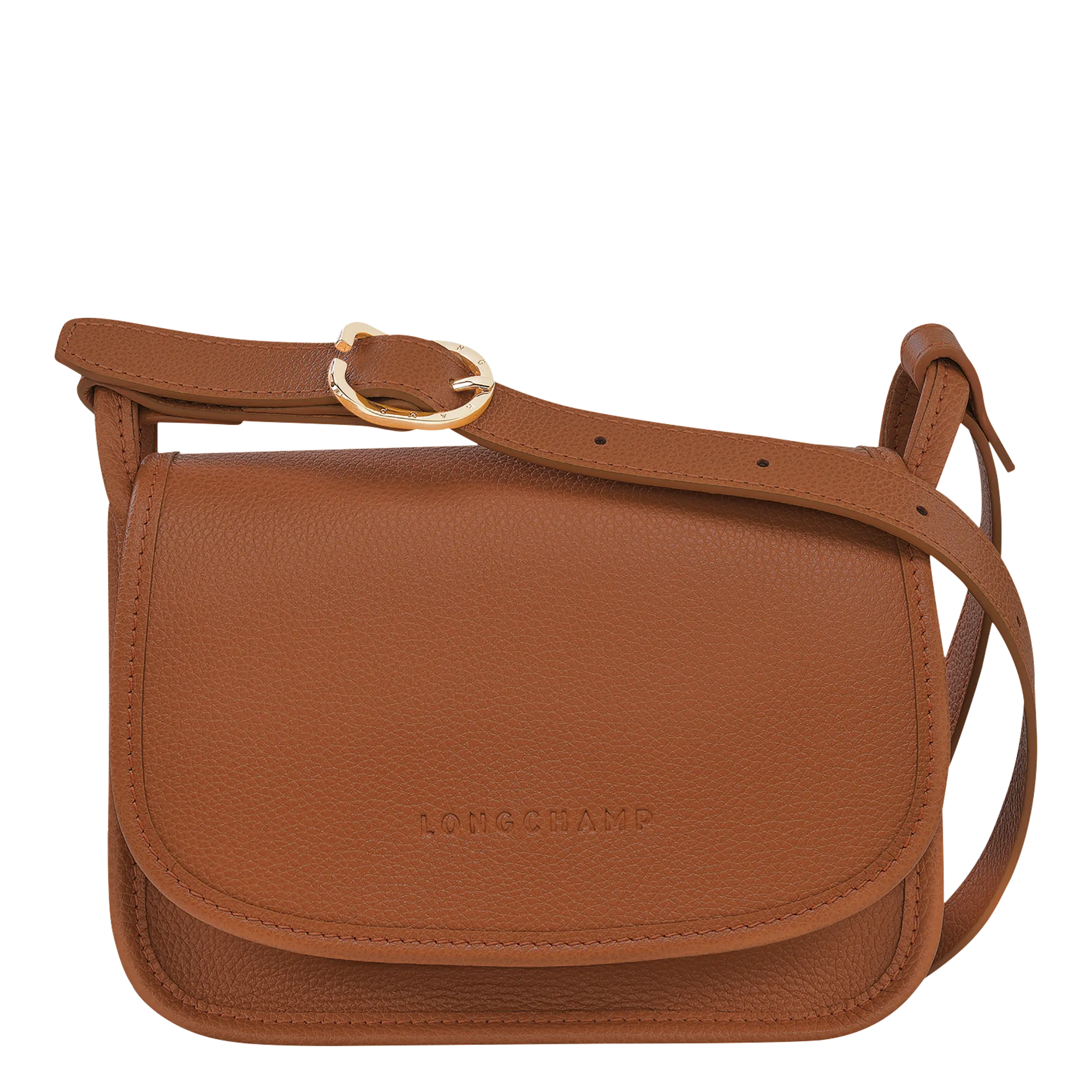 Le Foulonné S Crossbody bag Caramel - Leather