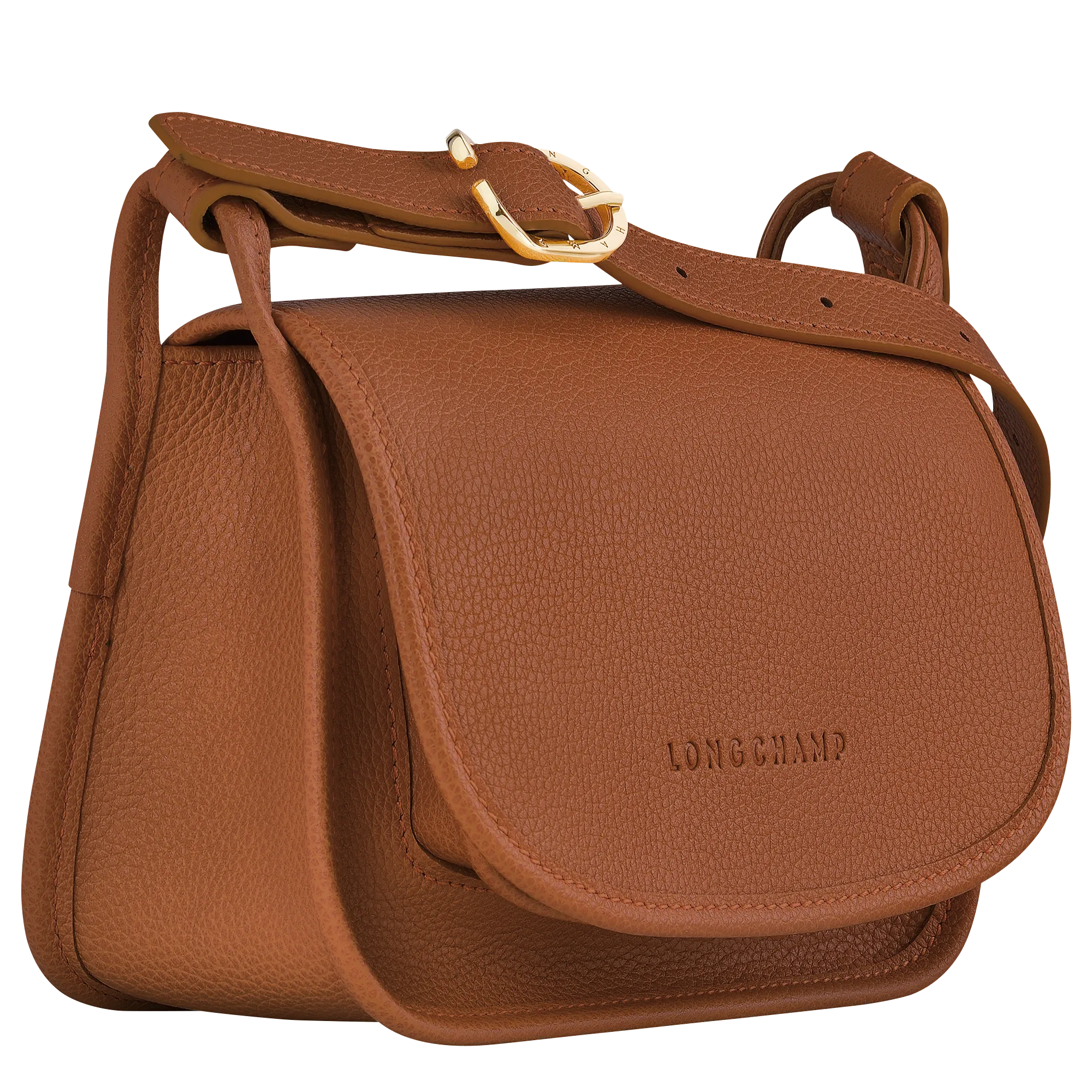 Le Foulonné S Crossbody bag Caramel - Leather