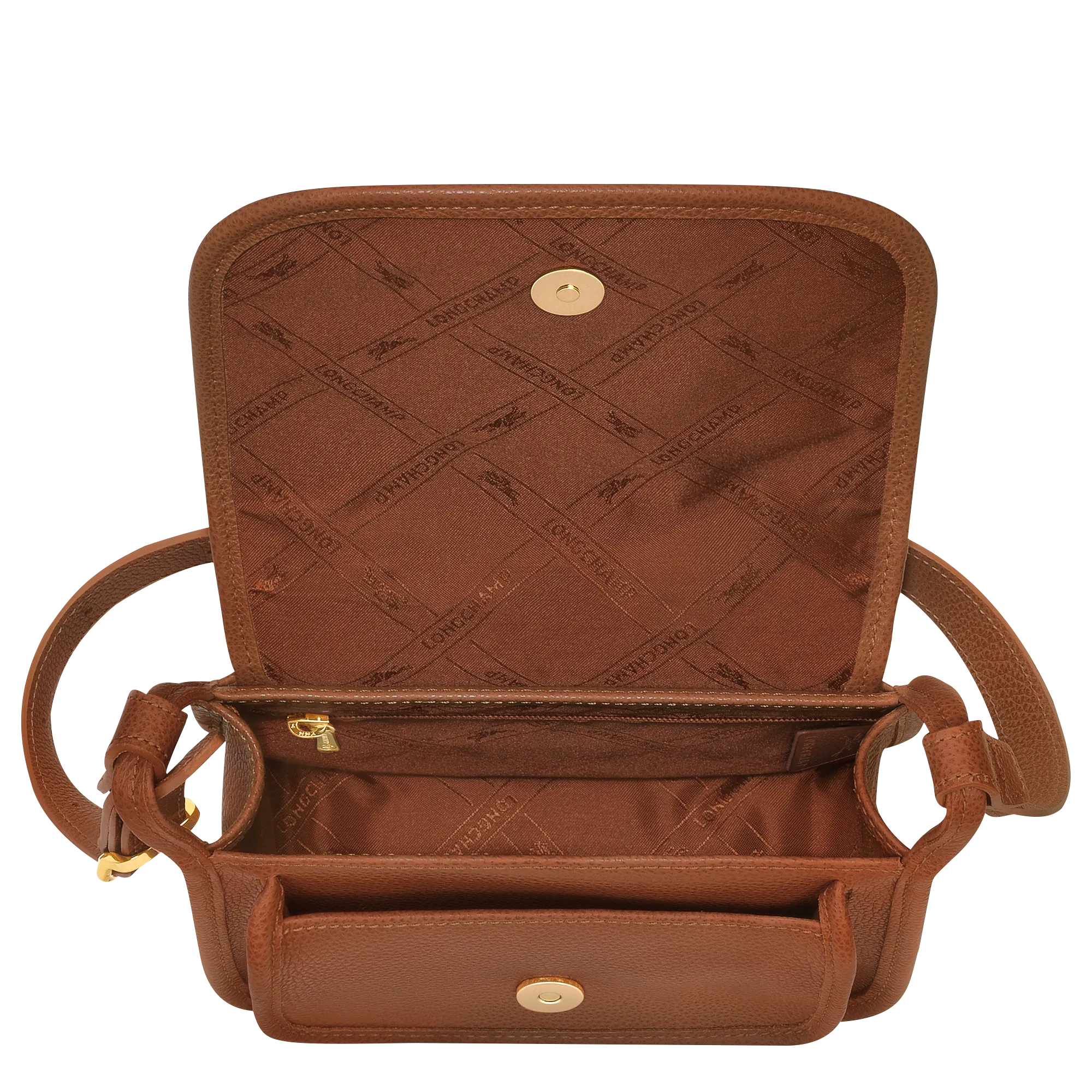 Le Foulonné S Crossbody bag Caramel - Leather