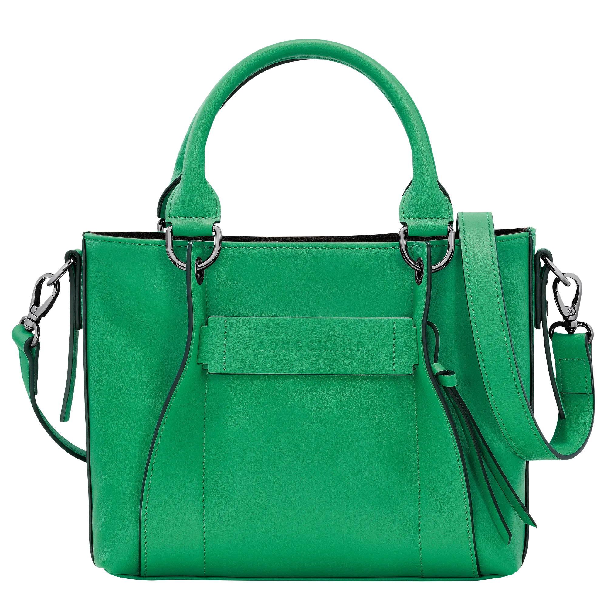 Longchamp 3D S Handbag Green - Leather