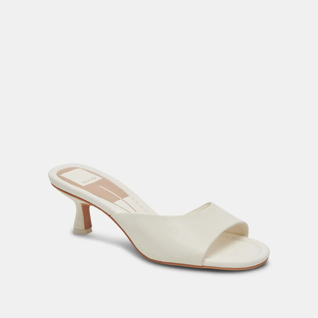 MACOY HEELS WHITE LEATHER– Dolce Vita 6975979749442