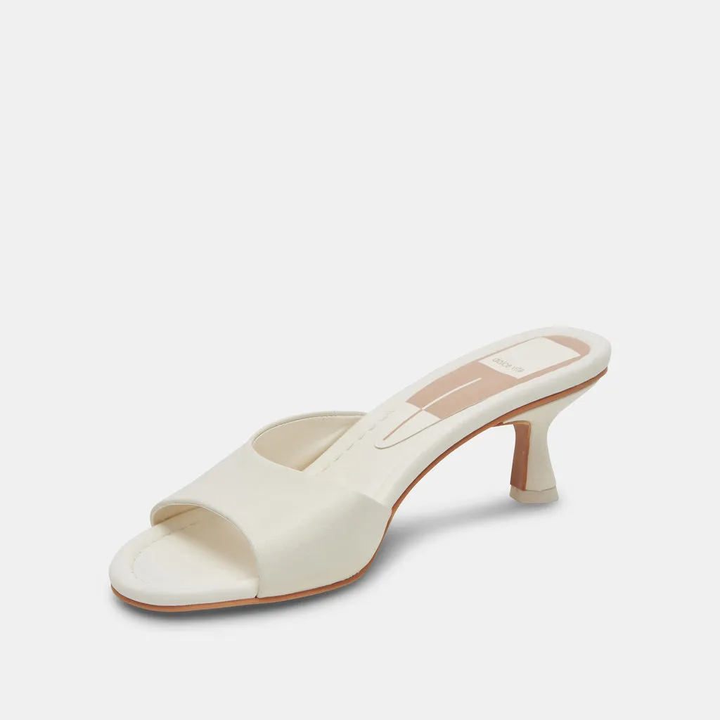 MACOY HEELS WHITE LEATHER– Dolce Vita 6975979749442