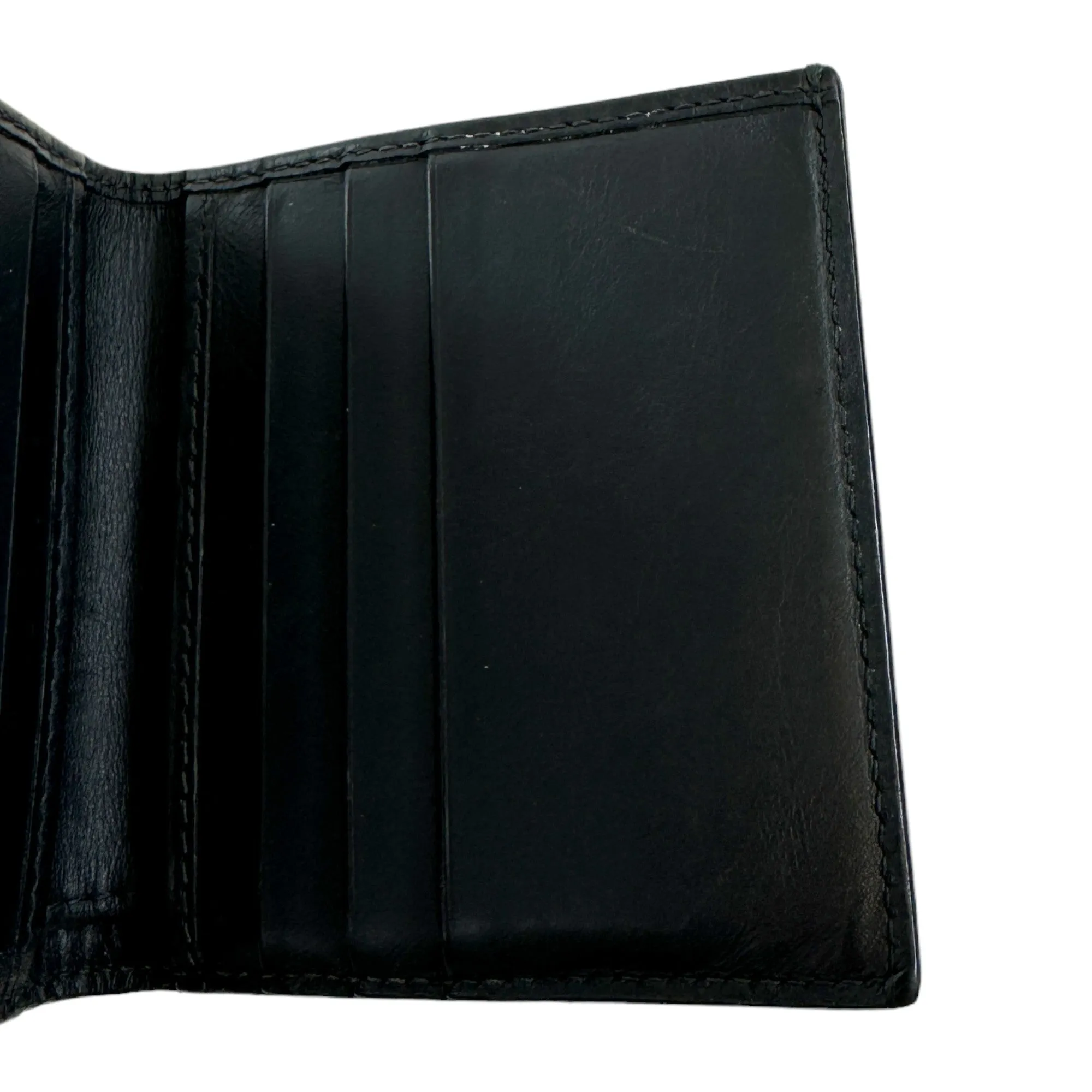 Men's Intrecciato Woven Wallet Black