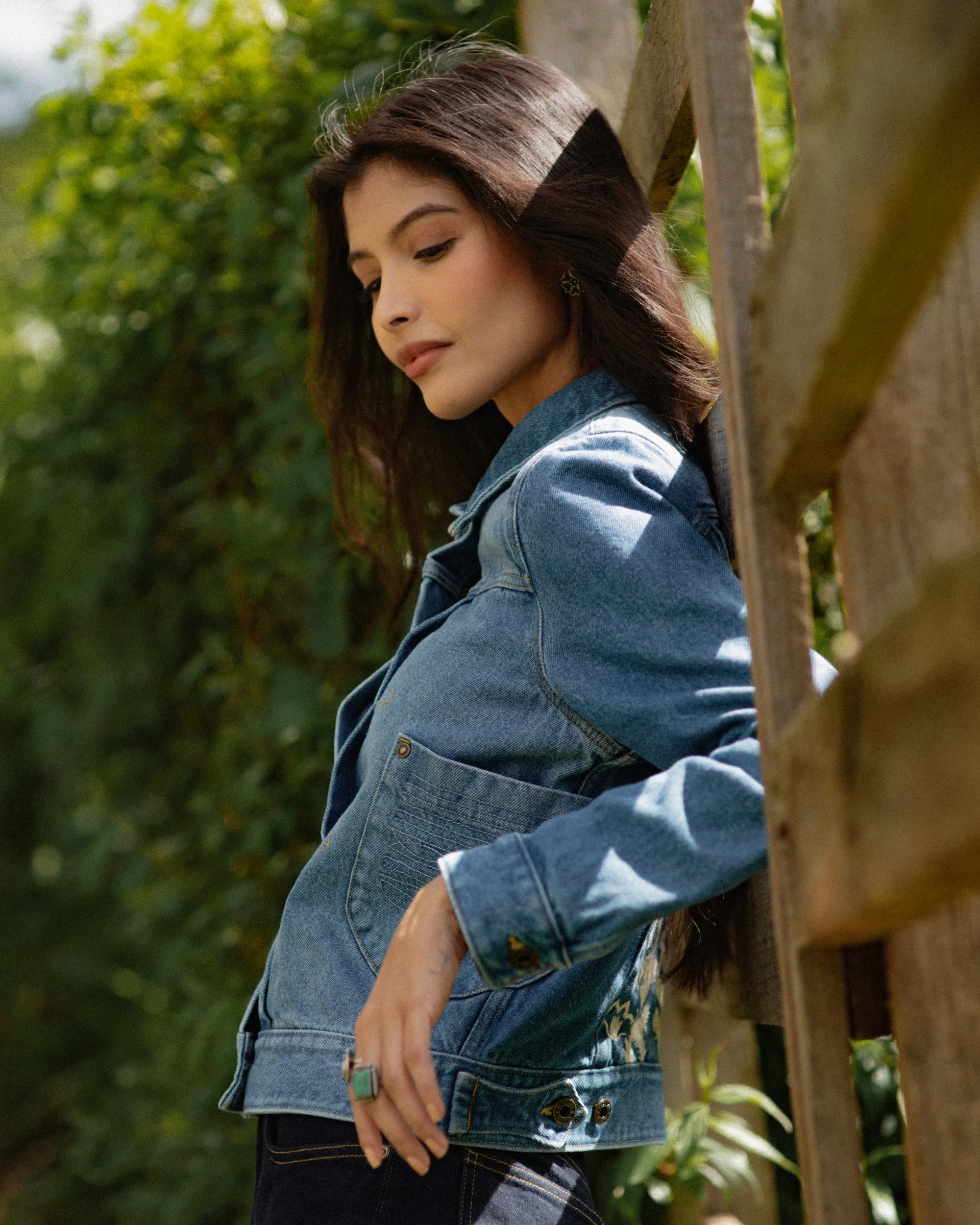 Mi Golondrina Denim Trucker Jacket