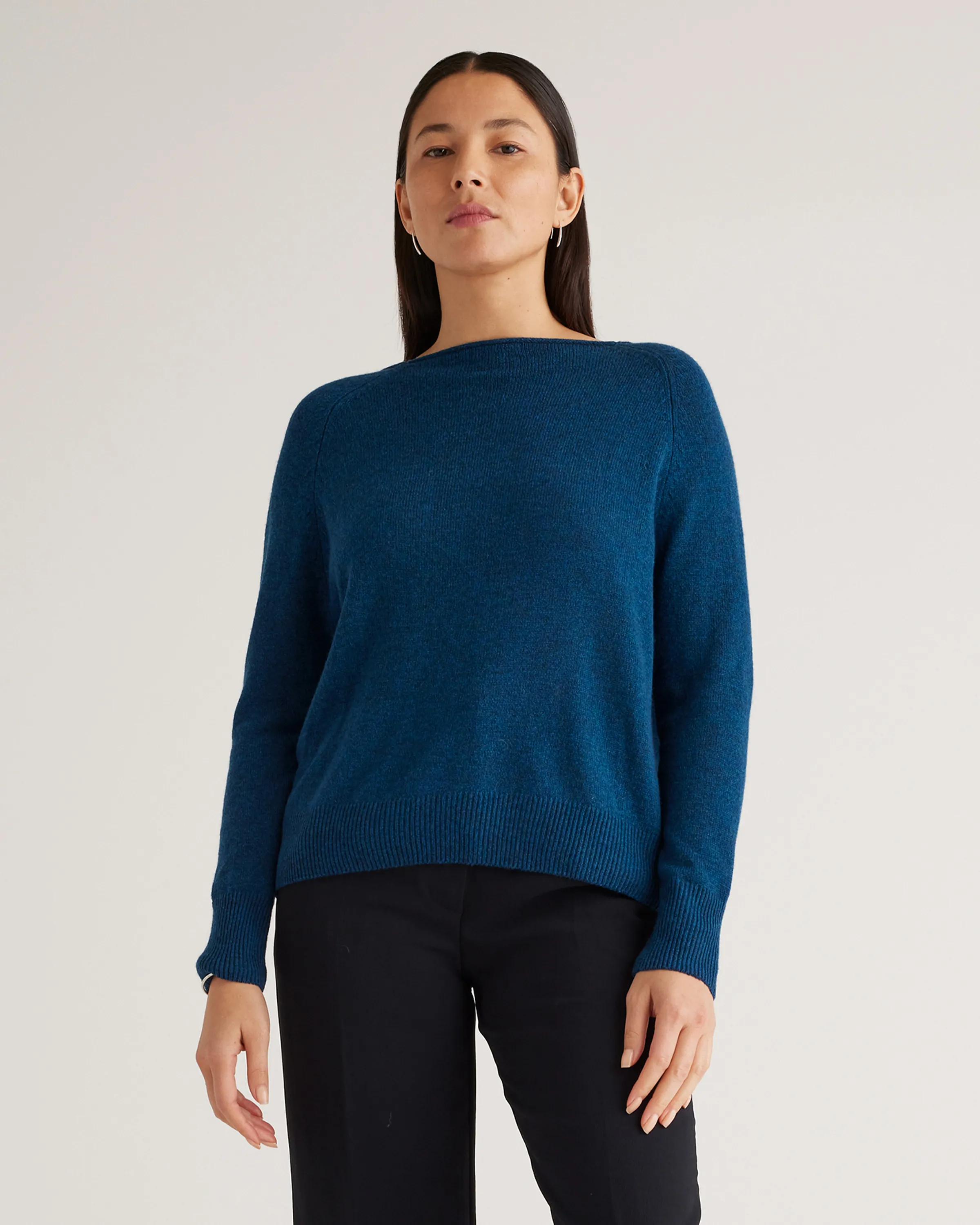 Mongolian Cashmere Boatneck Sweater