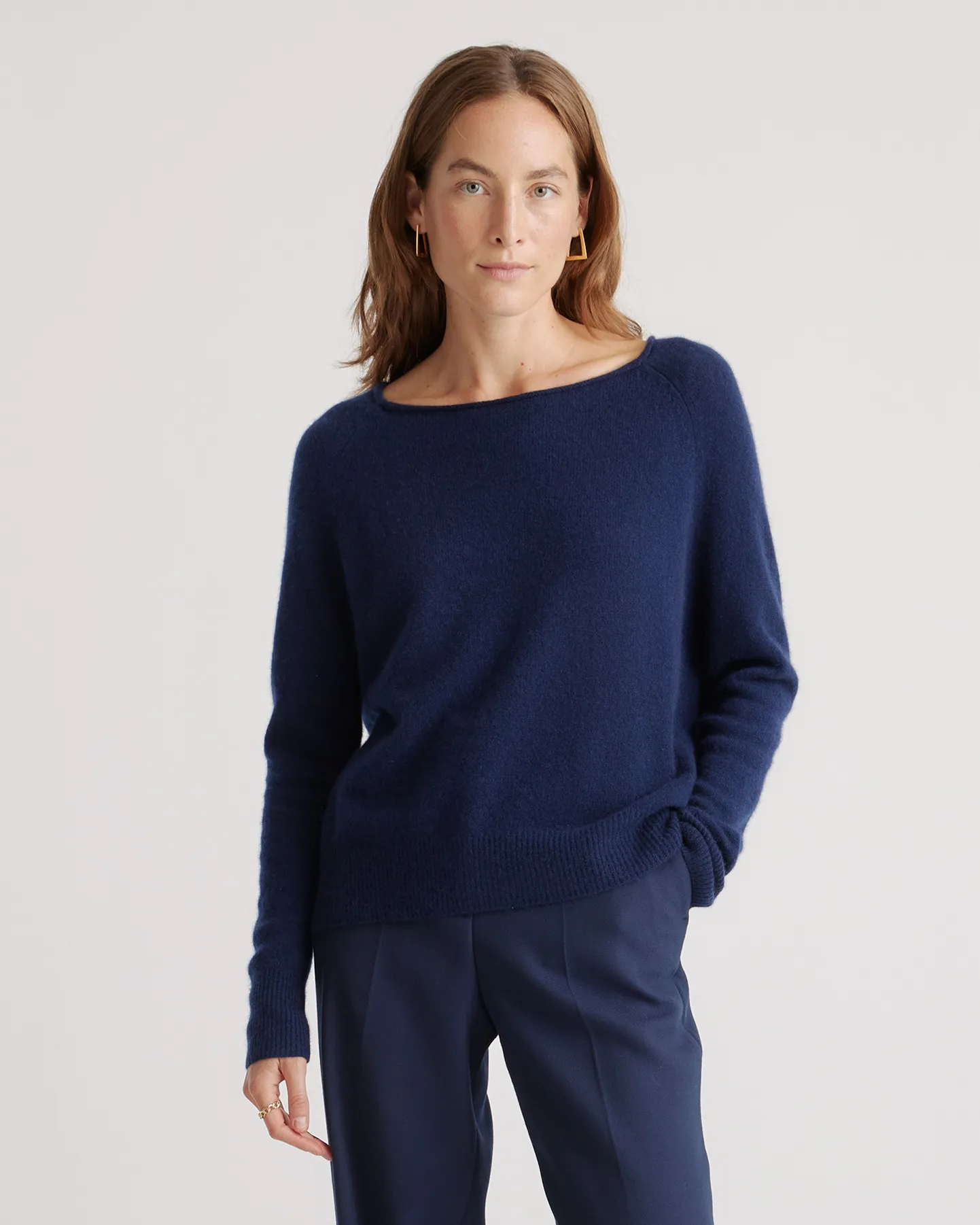 Mongolian Cashmere Boatneck Sweater