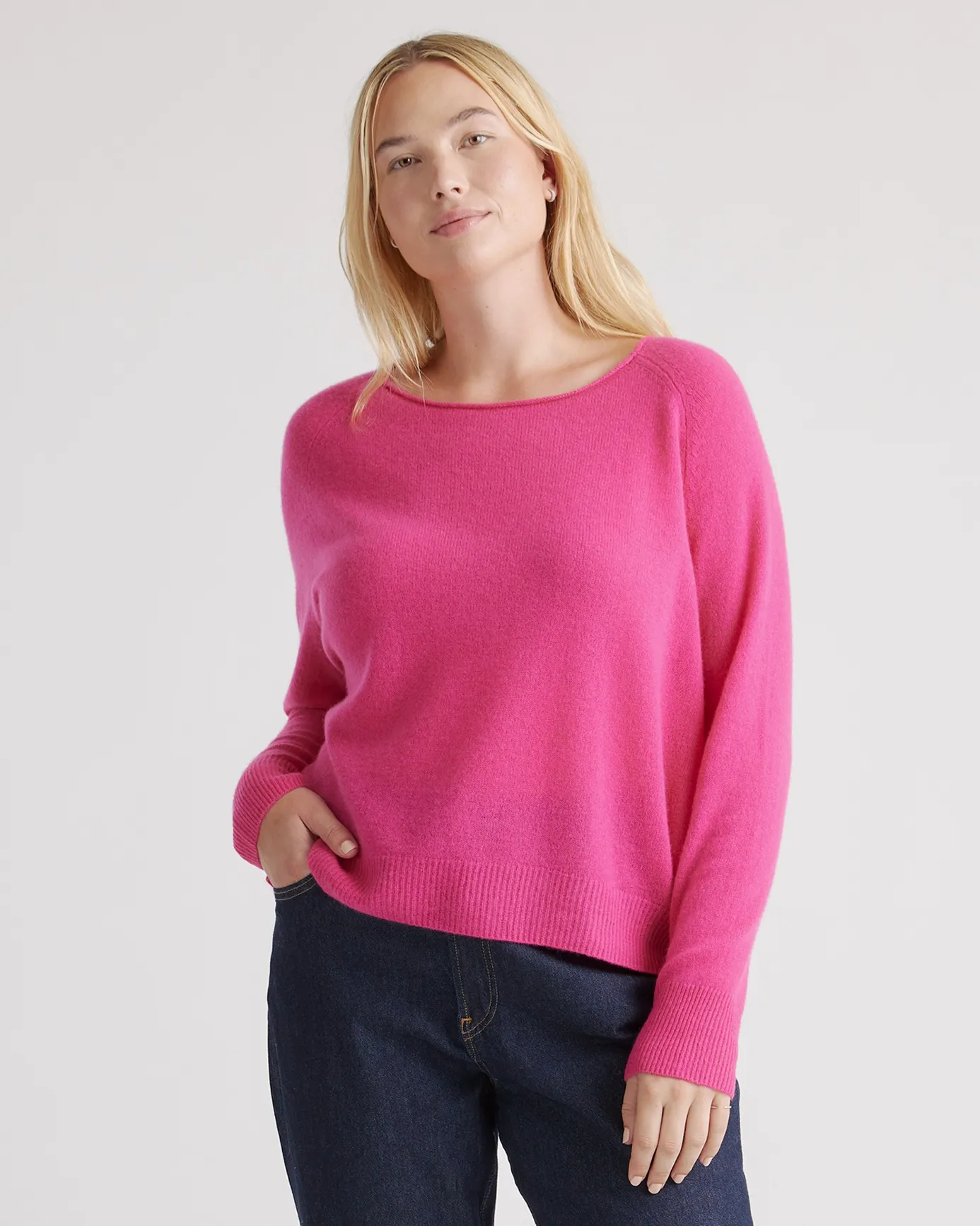 Mongolian Cashmere Boatneck Sweater