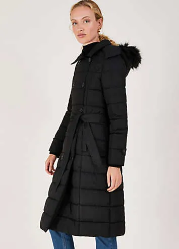 Monsoon Roxy Padded Belted Coat | Kaleidoscope