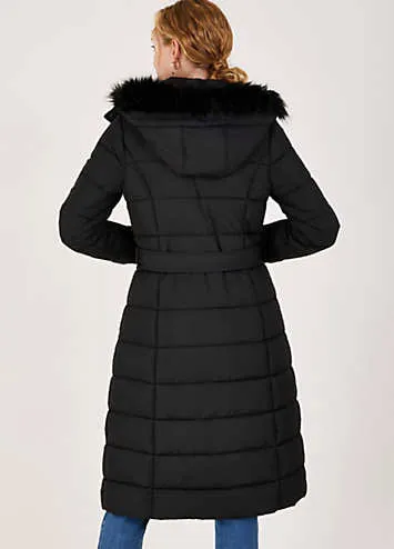 Monsoon Roxy Padded Belted Coat | Kaleidoscope