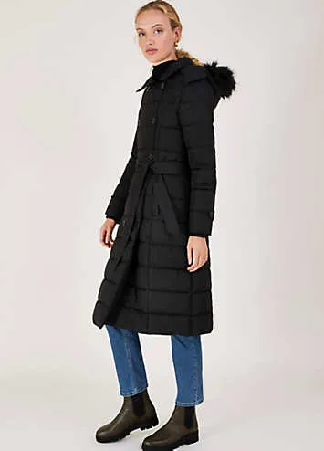 Monsoon Roxy Padded Belted Coat | Kaleidoscope