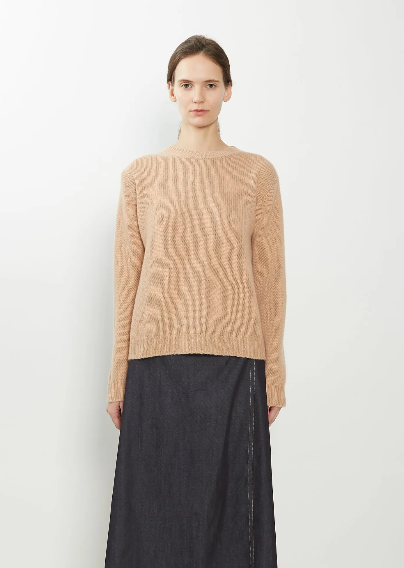 Move C-Neck Cashmere Sweater — Sahara