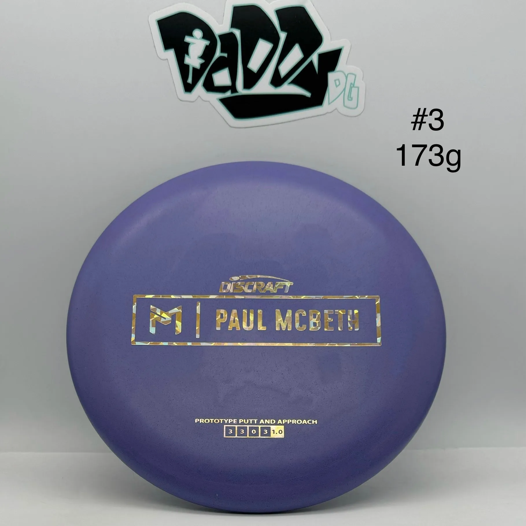 ****NEW Discraft Paul McBeth Kratos Prototype Putt & Approach