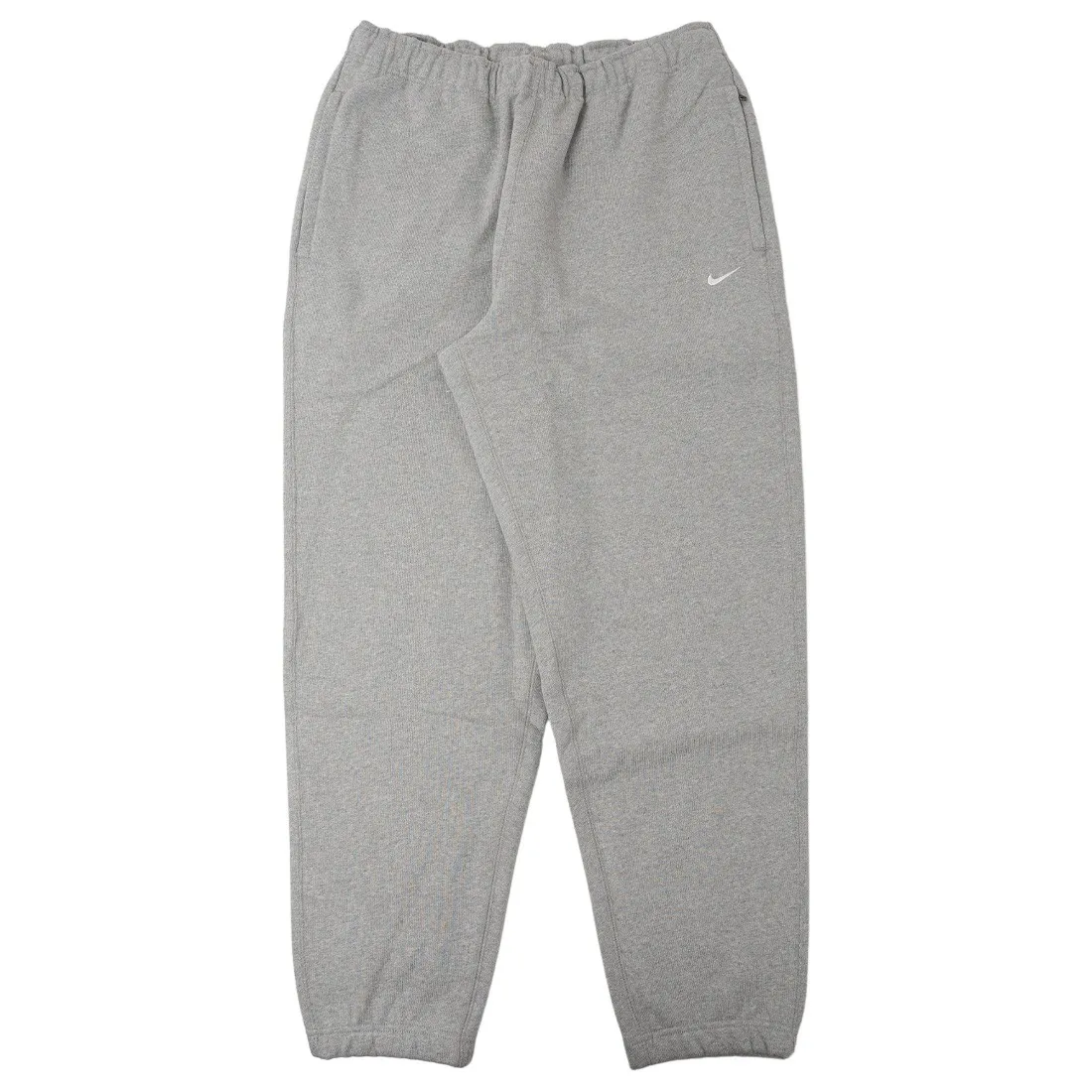 Nike Men Solo Swoosh Pants (dk grey heather / white)