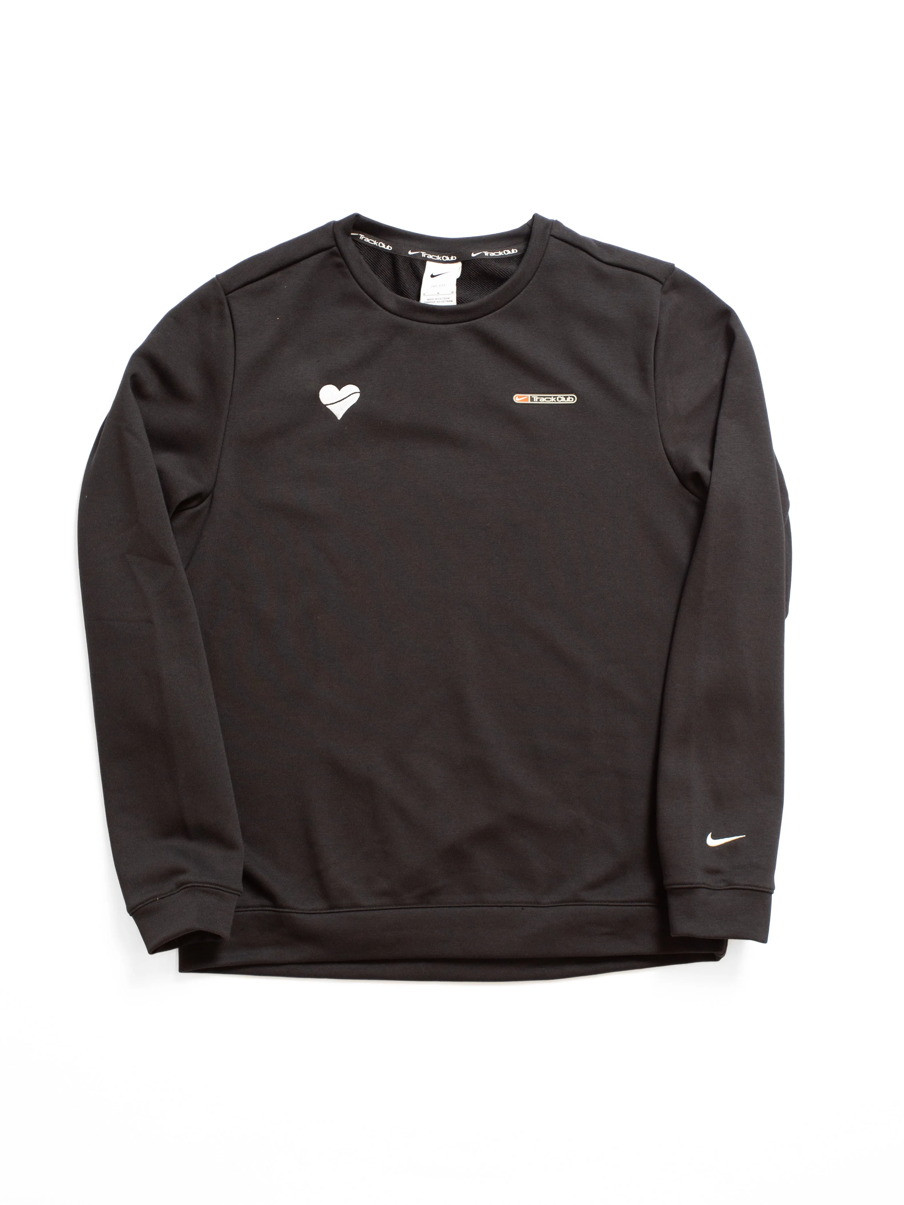 Nike Men's Track Club Fleece Long-Sleeve Crew Neck