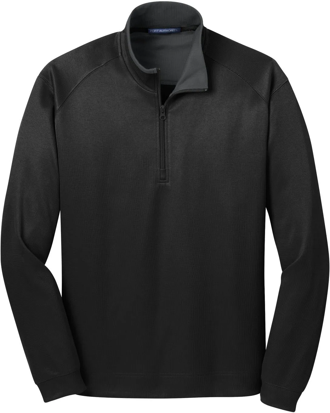 OUTLET-Port Authority Heavyweight Vertical Texture 1/4 Zip Pullover