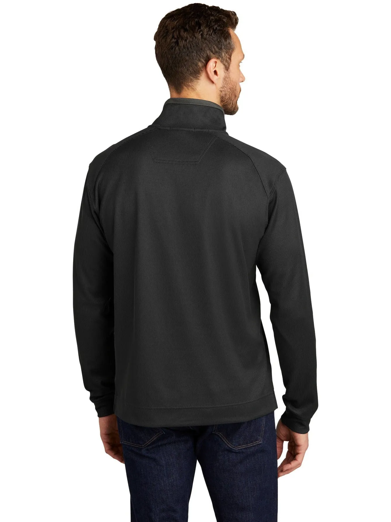 OUTLET-Port Authority Heavyweight Vertical Texture 1/4 Zip Pullover