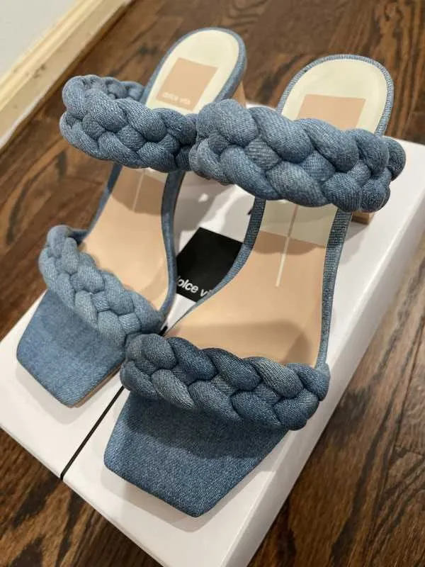 PAILY HEELS DK BLUE DENIM - re:vita