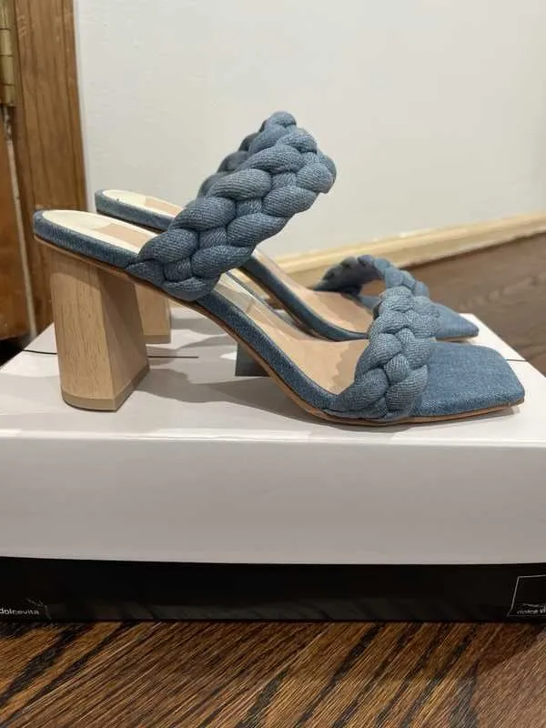 PAILY HEELS DK BLUE DENIM - re:vita