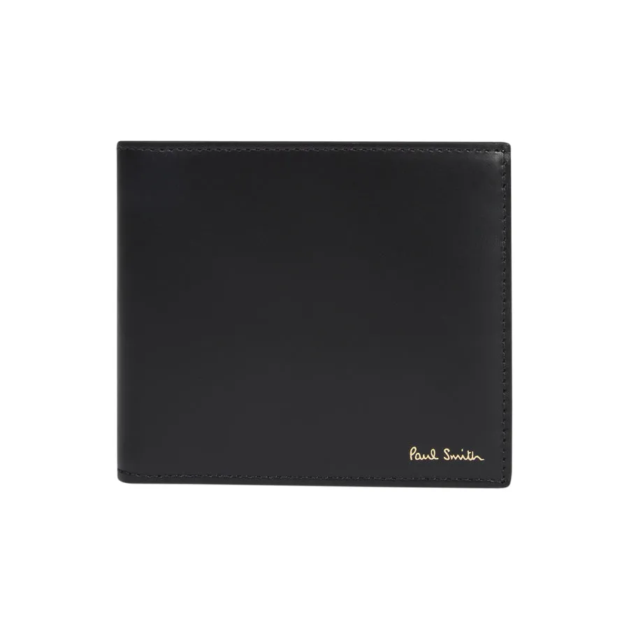 Paul Smith - 'Archive' Print Interior Billfold Wallet in Black