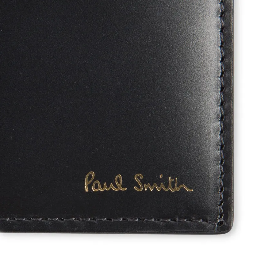 Paul Smith - 'Archive' Print Interior Billfold Wallet in Black