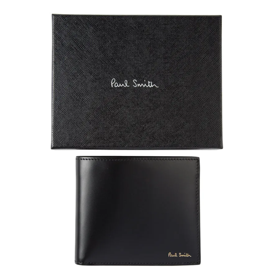 Paul Smith - 'Archive' Print Interior Billfold Wallet in Black