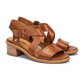 Pikolinos Women’s Blanes Leather Sandals-Brandy