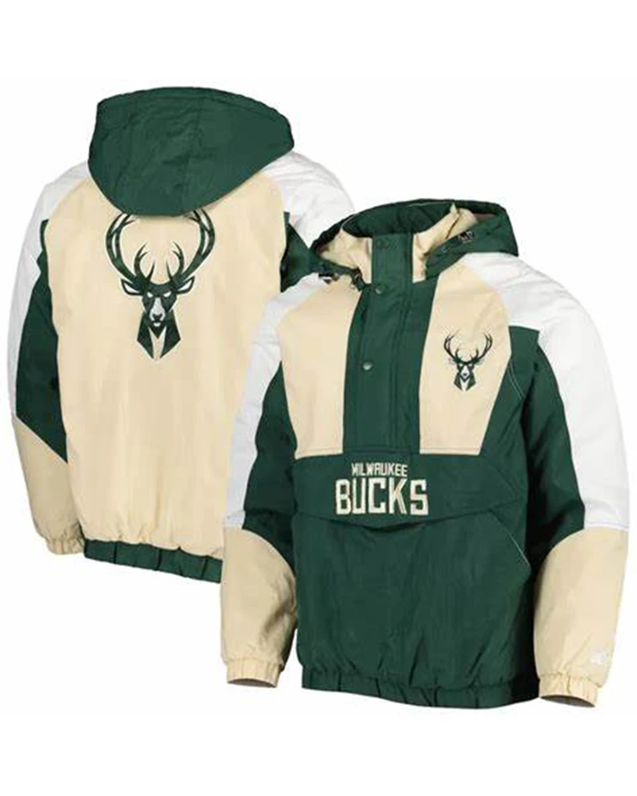 Polly Bayer Milwaukee Bucks Pullover Jacket - William Jacket