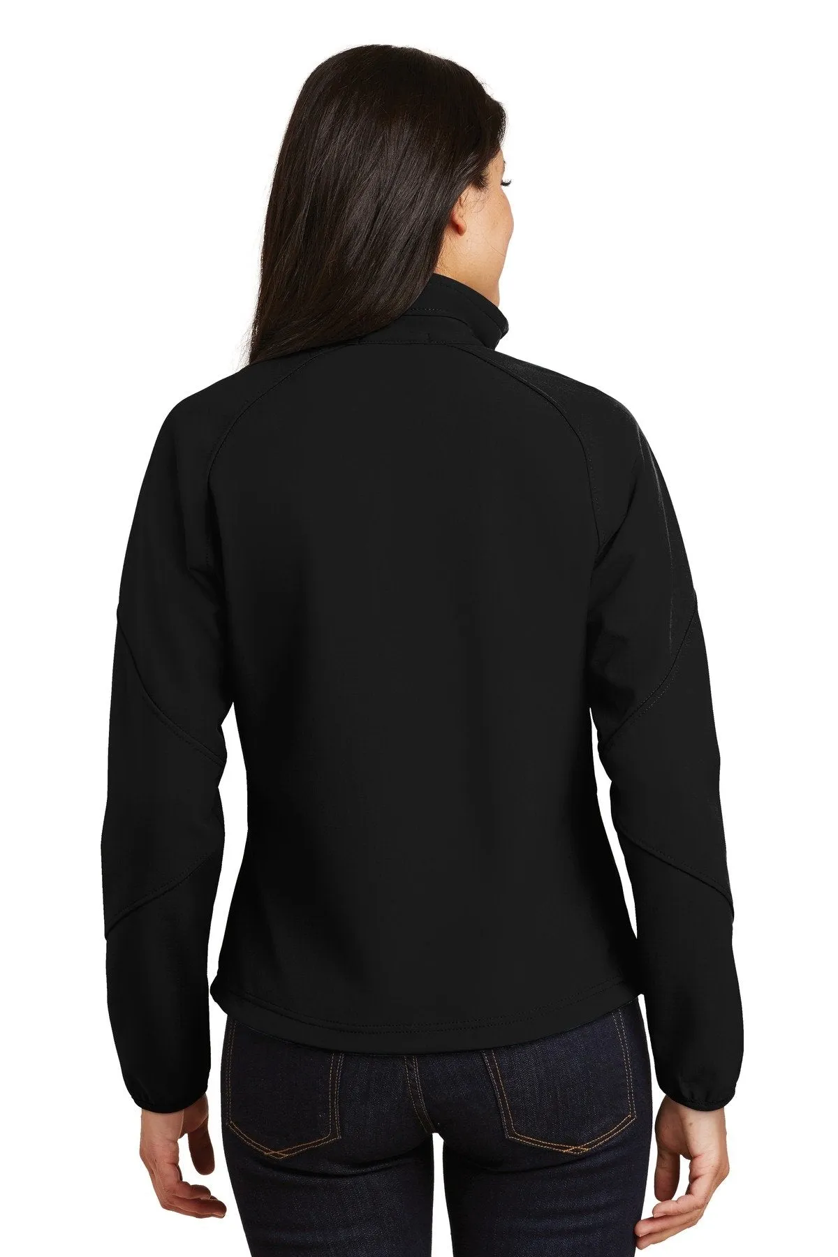 Port Authority Ladies Textured Soft Shell Jacket L705 Black