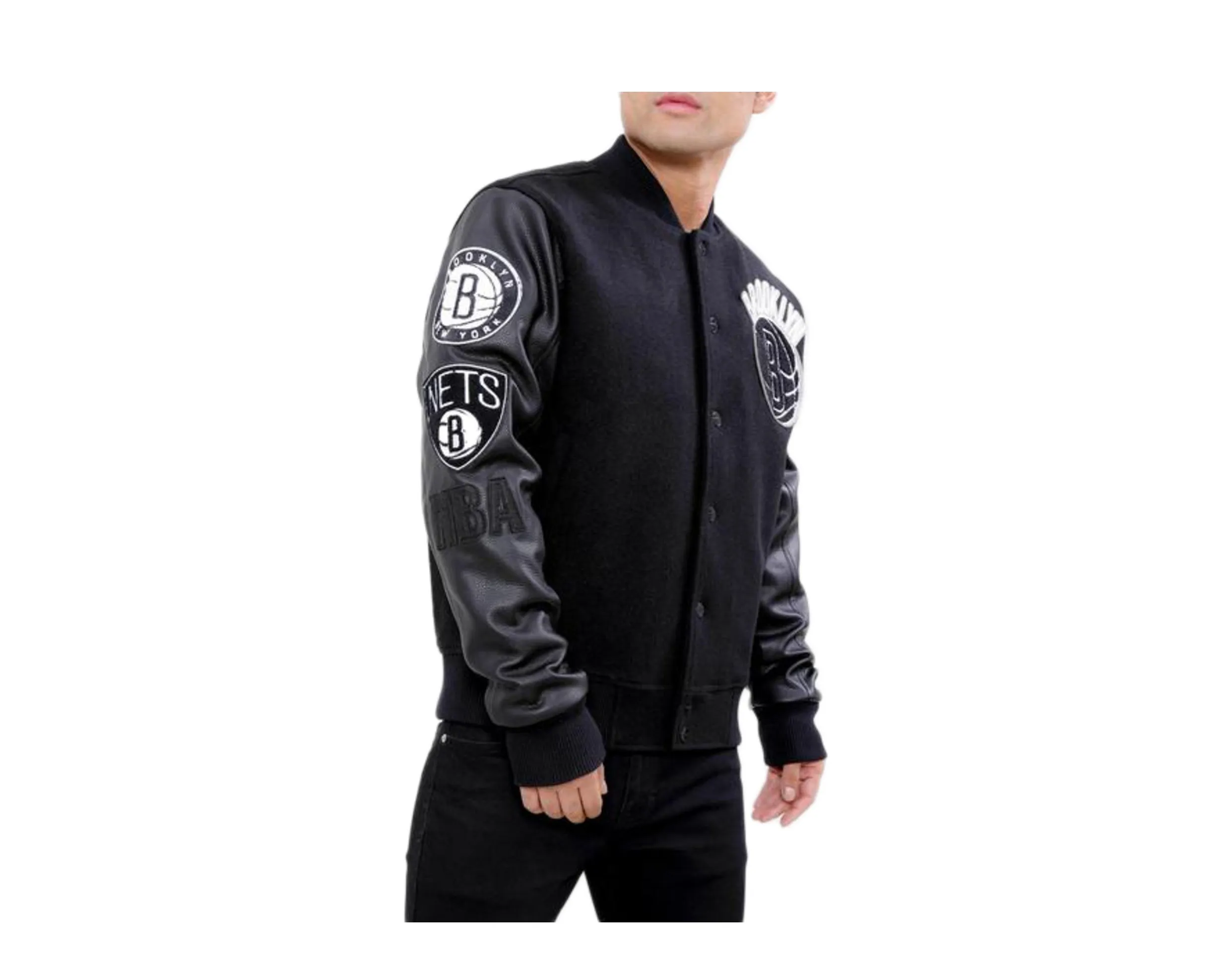 Pro Standard Brooklyn Nets Blended Logo Varsity Men's Jacket