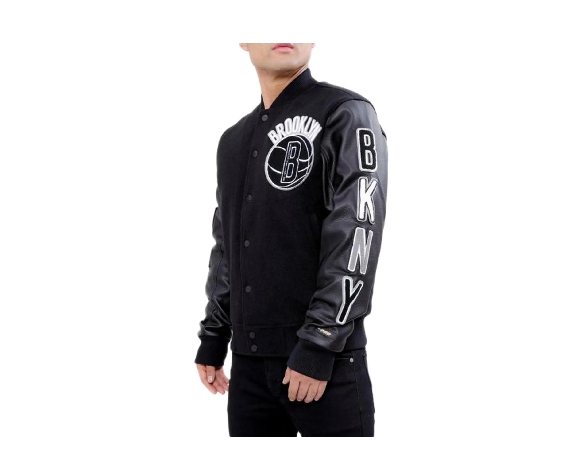 Pro Standard Brooklyn Nets Blended Logo Varsity Men's Jacket