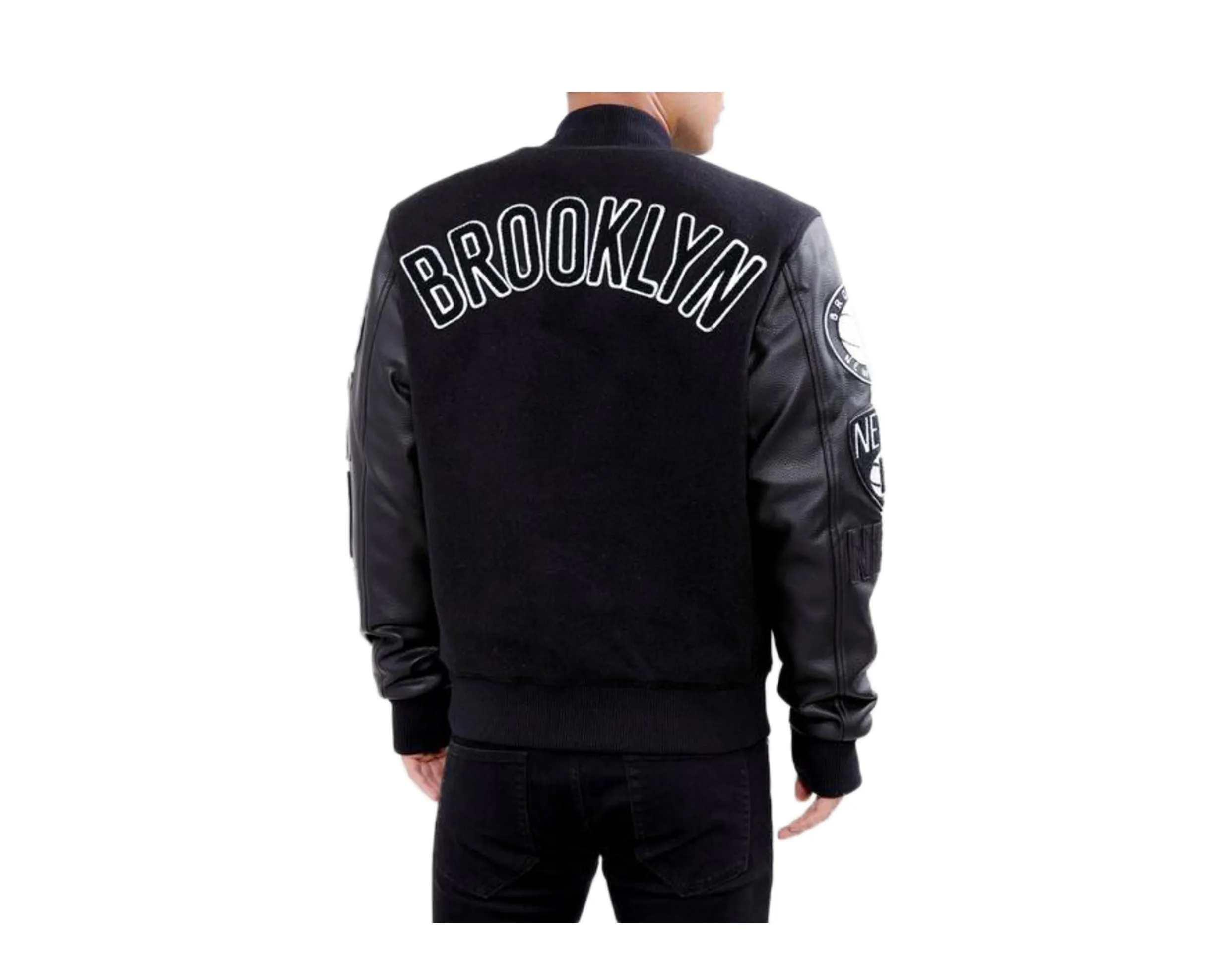 Pro Standard Brooklyn Nets Blended Logo Varsity Men's Jacket