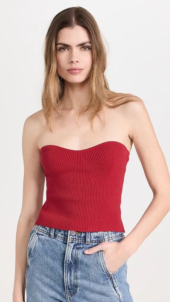 Reformation   Jenni Strapless Sweater 