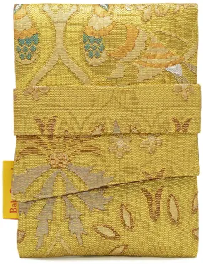 Rich Golds - Japanese vintage silk foldover pouch