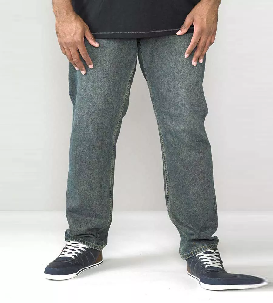 Rockford Big Mens Dirty Denim Comfort Fit Jeans (COMFORT DIRTY DENIM )